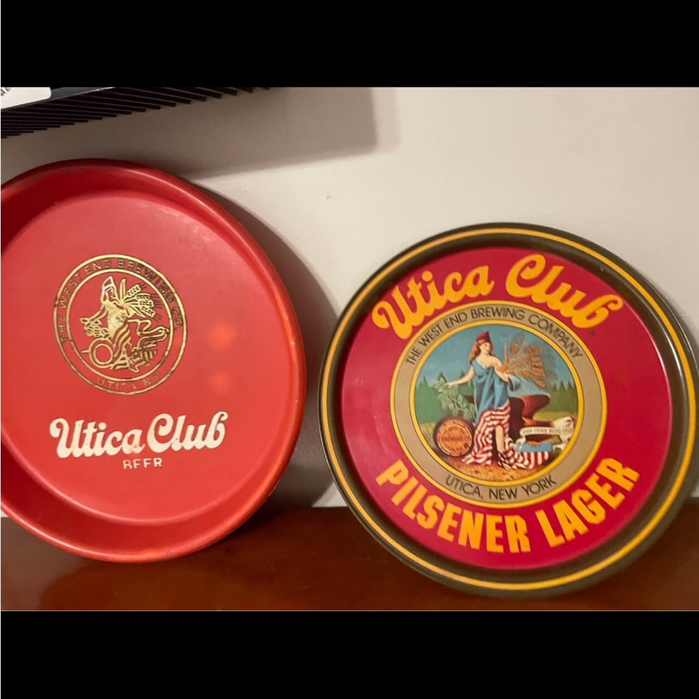 Utica Club Beer Trays lot